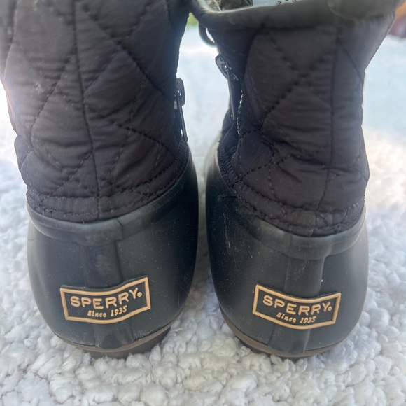 Sperry Gray and Black Waterproof Boots - Picture 1 of 4
